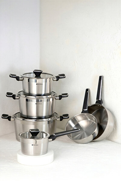 parlahome 10Pcs Cookware set Polo series, P-1210, Stainless Steel 304, Induct...