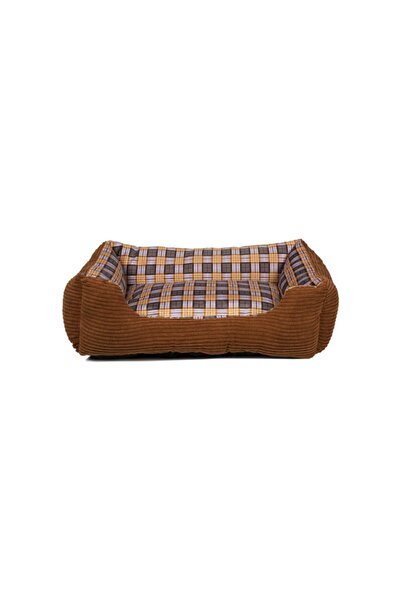 Pet Comfort Μαλακό Κρεβάτι με Καρό Σχέδιο για Σκύλους και Γάτες σε 4 Χρώματα ...