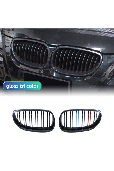 Choice شبكة أمامية للسيارة بلون M، شبكة كيدني رياضية لسيارات BMW E60 E61 الفئ...