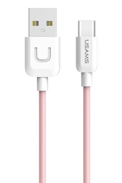 Usams Καλώδιο USB σε Type-C US-SJ099 U-Turn, 1μ, ροζ