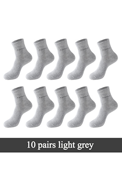 Choice US 6-11 (EUR 38-45) 10 pairs light grey 10 Pairs / Lot Bamboo Fiber So...