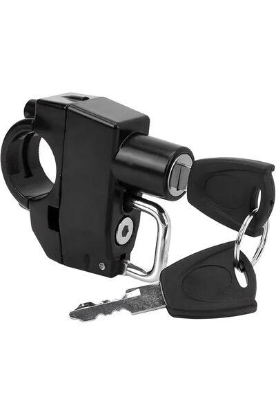 GENERAL Motorcycle Helmet Lock, Anti-Theft Aluminum Alloy Helmet Holder Hook ...