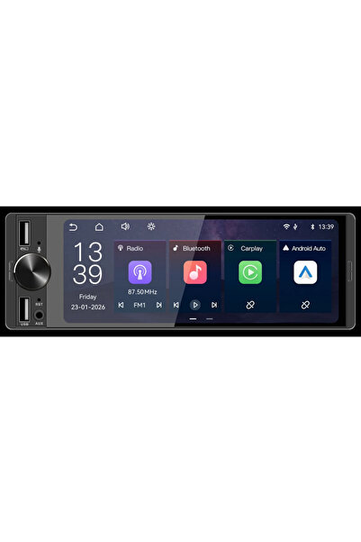 Crown Ηχοσύστημα Αυτοκινήτου, Οθόνη αφής 6.2 ", Bluetooth, 2 θύρες USB, CarPl...