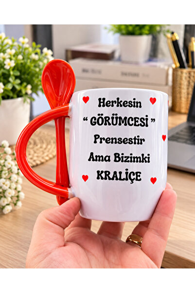 Genel Markalar PORSELEN KAŞIKLI GÖRÜMCE KUPASI