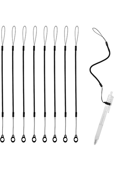 AZONEE 8PCS Elastic Tether Lanyard for Stylus Pen, 9 Inch Retractable Coil St...