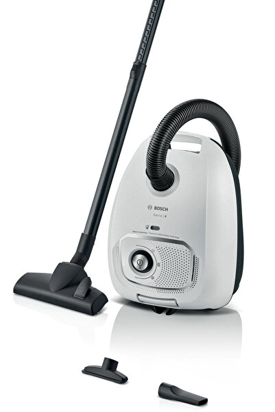 Bosch ΗΛΕΚΤΡΙΚΗ ΣΚΟΥΠΑ BGB41WH1 600W, με σακούλα 4 λίτρων, Λευκή