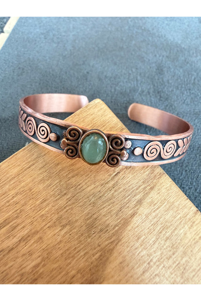 Rupen Kraft 100% Pure Copper Bracelet with Natural Stones, Handcrafted Copper...