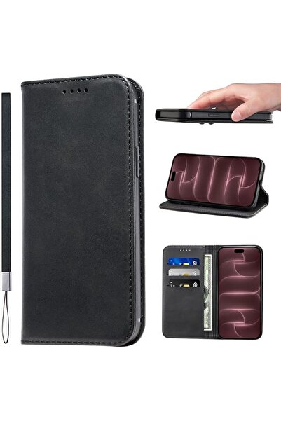 GENERAL cover for iPhone 17 Pro Max/18 Pro Max Flip Case PU Leather Wrist Str...