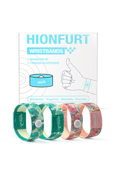 Choice Flower-M-4pcs 4Pcs Acupressure Wristbands for Motion & Morning Sicknes...