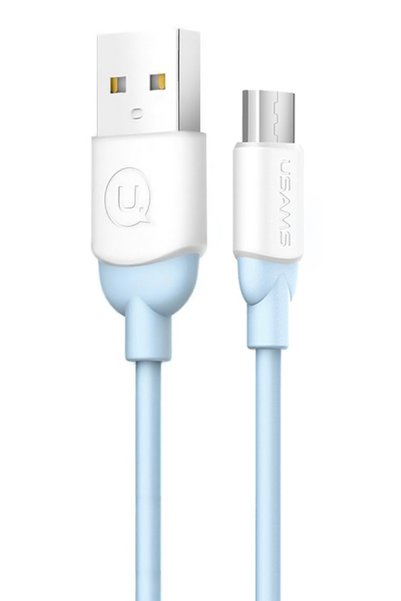 Usams Καλώδιο USB σε Micro USB US-SJ247-BL, Ice-Cream, 1μ, μπλε