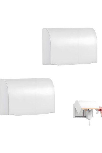 TERRIFI 2 Pcs Baby Plug Socket Covers UK, White Double Socket Cover, Plug Pro...