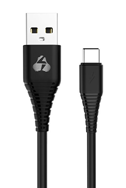 POWERTECH Καλώδιο USB σε Type-C PTR-0060 χάλκινο, 1μ, μαύρο