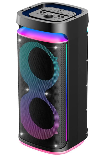 FİNLUX Φορητό Σύστημα Ήχου 60W RMS, 2x8 " + 1x1 ", Bluetooth, USB, TF, FM, AU...