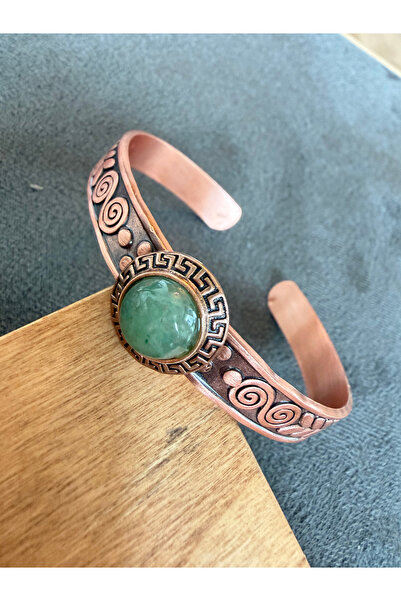 Rupen Kraft Pure Copper Bracelet Handcrafted Copper Bracelet with Natural Sto...