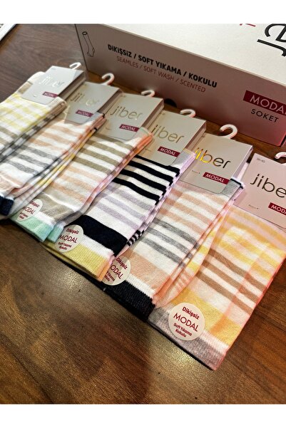 Jiber Women's Premium Line Modal Seamless Comfortable Socks 6-Pack