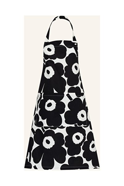 Marimekko Pieni Unikko Kitchen Apron, Cotton, 84X83.5 cm