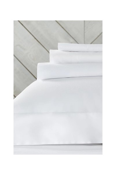 THE WHITE COMPANY 300 Thread Egyptian Cotton Satin Flat Sheet