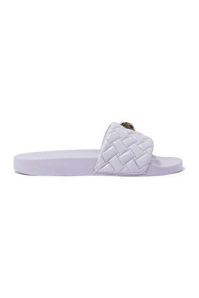 Kurt Geiger Luxury Smoked Leather Slippers - Light Purple