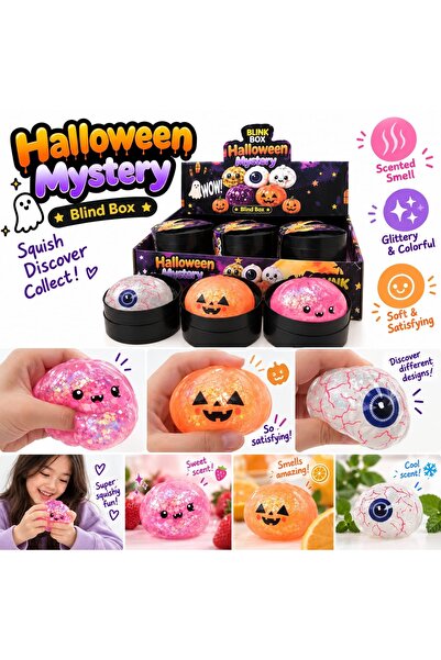 SquishyFun Halloween Mystery Blind Box Squishy Scented Toy - Glittery & Soft
