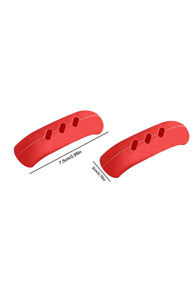 Choice Red 2Pcs Silicone Pan Handle Cover Heat Insulation Assist Handle Holde...