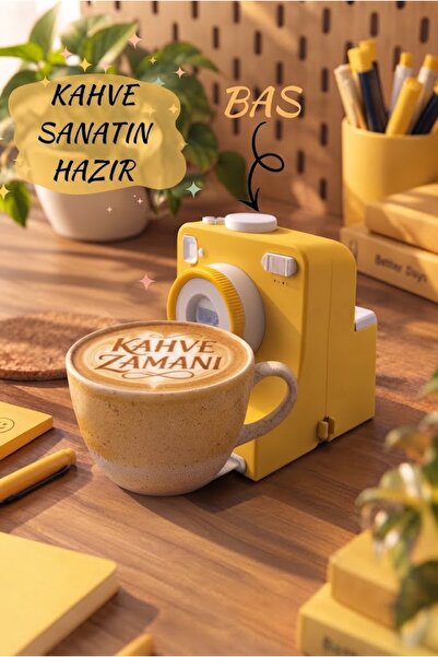 Kamera Tasarımlı Kahve SANAT Makinesi
