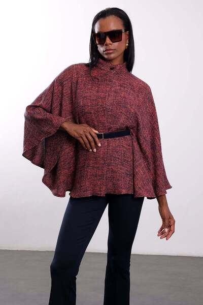 5in1Canpolat Tile Arched Poncho 03051