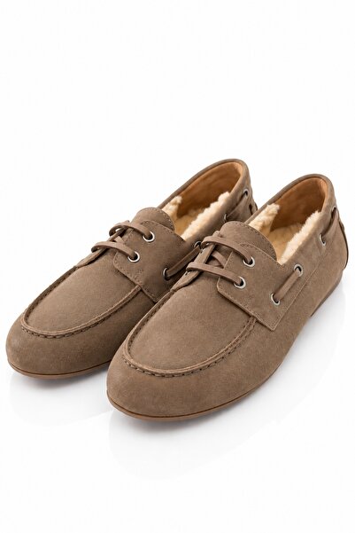 5in1Canpolat Mink Fur Lace-Up Moccasins 24171