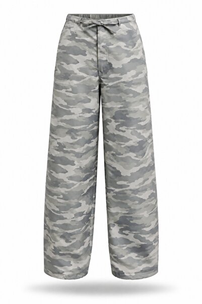 5in1Canpolat Gray Patterned Trousers 19153