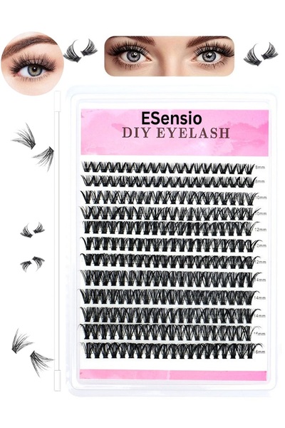 ESensio Gene False Refill Lash Express 200R40Q – 200 Smocuri D–Curl 80D (8–16...