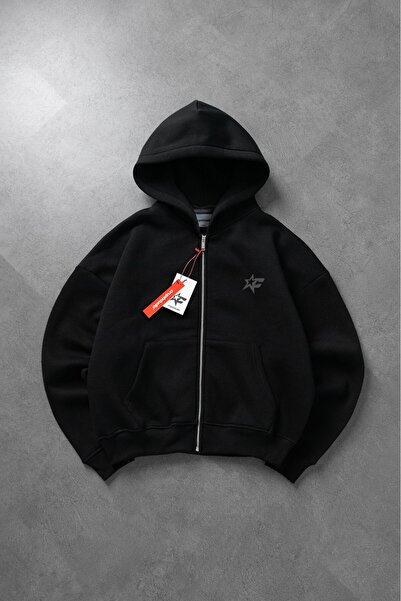 Crupt Studio Crupt Reflective Nova Boxy Crop Men's Jacket Zip Hoodie