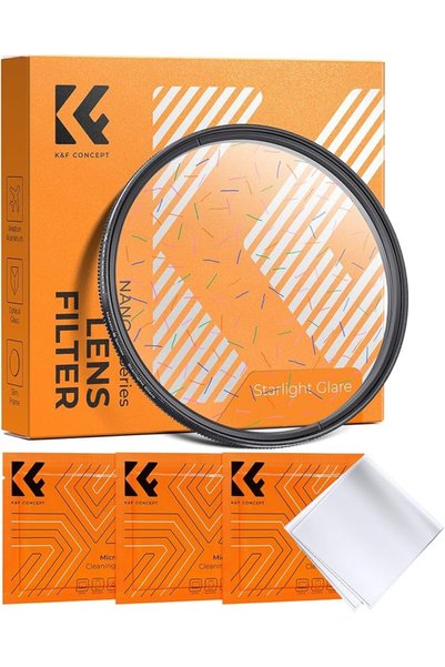 K&F CONCEPT فلتر ملون بقطر 49 ملم، إطار رفيع للغاية، زجاج بصري، تأثير خاص لتو...