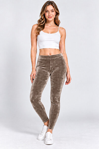 Altınay 2 Pieces Women's Velvet Lycra Long Tights