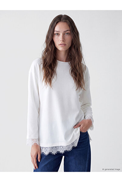 LC Waikiki Rmz Gi̇yi̇m Farkiyla Soft Touch Women's Sweatshirt Tunic