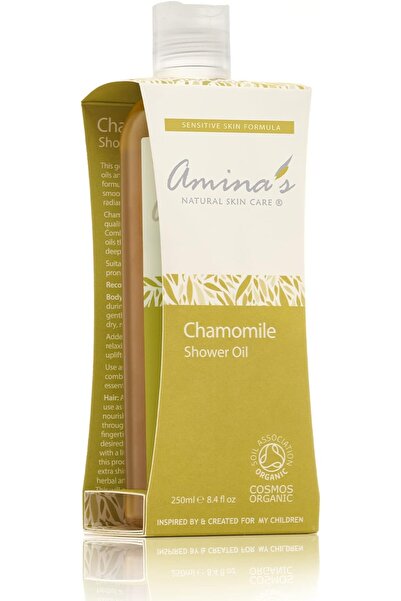 Amina's Natural Skincare زيت استحمام عضوي بالبابونج 250 مل