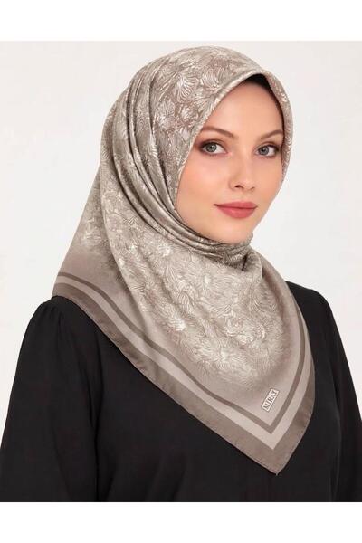 MİRAY Nevada Large Size Organic Cotton Scarf - 120 X 120 - 6730-06