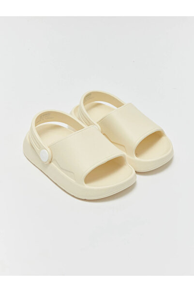 LC Waikiki Lcw Steps Ecru Buckled Baby Girl Beach Sandals I