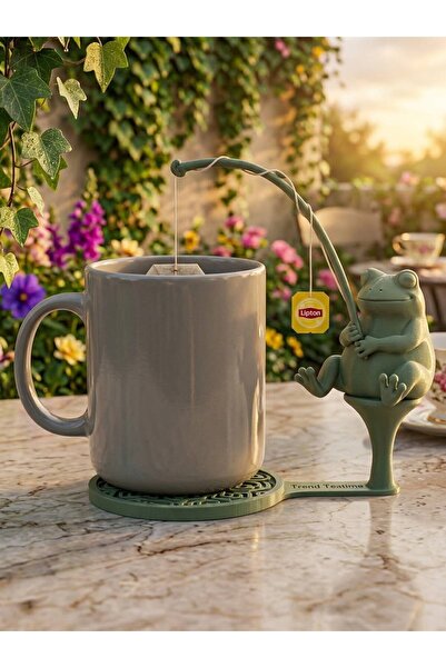 Kurbağa Tasarımlı Çay Poşeti Tutucu