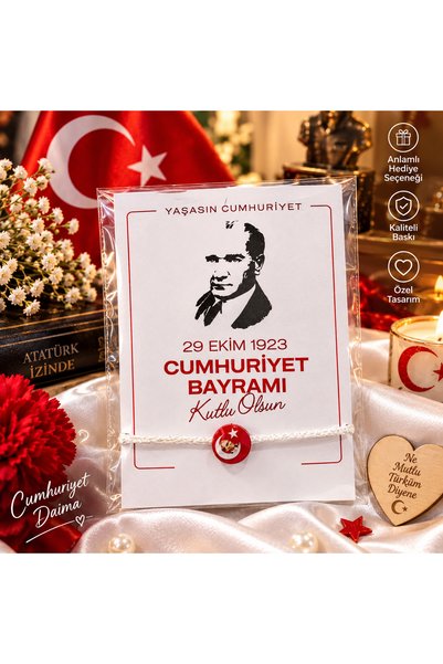 HediyelikAVM 29 Ekim Cumhuriyet Bayramı Hediyesi 20 adet bileklik