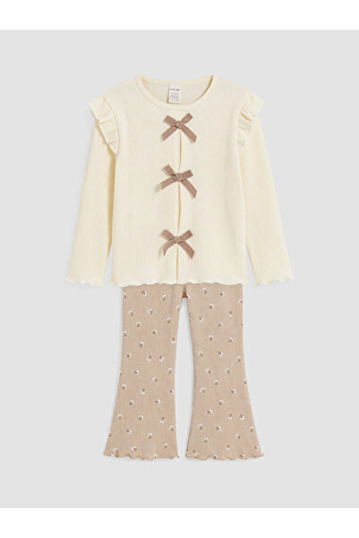 LC Waikiki I Bow Detailed Baby Girl Blouse and Leggings from Freezen Store