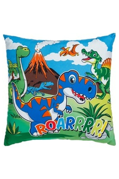 OEM Green Dinosaur Decorative Pillow for Children 30x30cm
