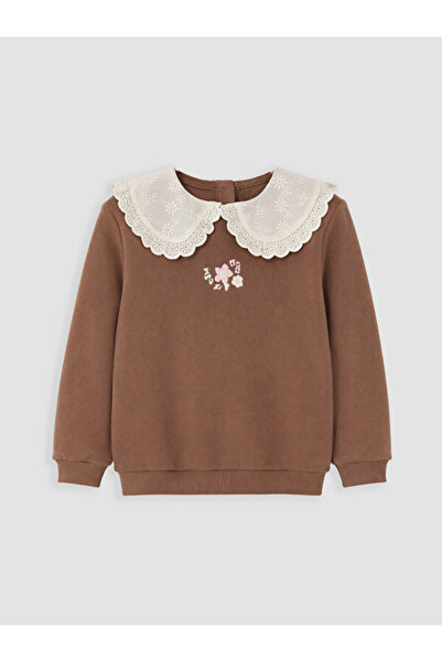 LC Waikiki I Bebe Roba Collar Embroidered Baby Girl Sweatshirt from Freezen S...