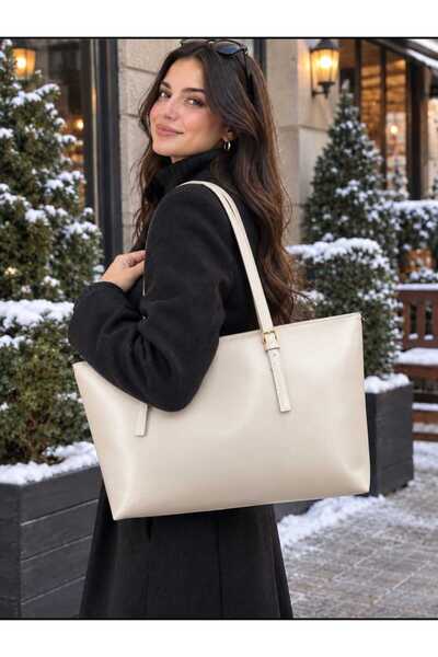 GlowSa Women's Large Size Wide Interior Volume Hand and Shoulder Bag