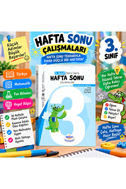 öğretmen evde 3. Sınıf Hafta Sonu Çalışmaları – 36 Haftalık Tüm Dersler Ödev ...