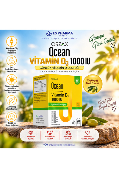 Ocean Pıcozınc + D3 Günlük Destek Paketi