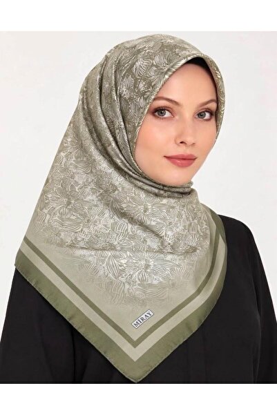 MİRAY Nevada Large Size Organic Cotton Scarf - 120 X 120 - 6730-07