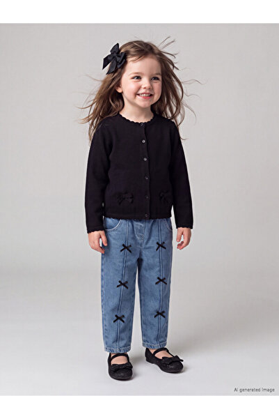 LC Waikiki I Bowknot Baby Girl Jean Pants from Freezen Store