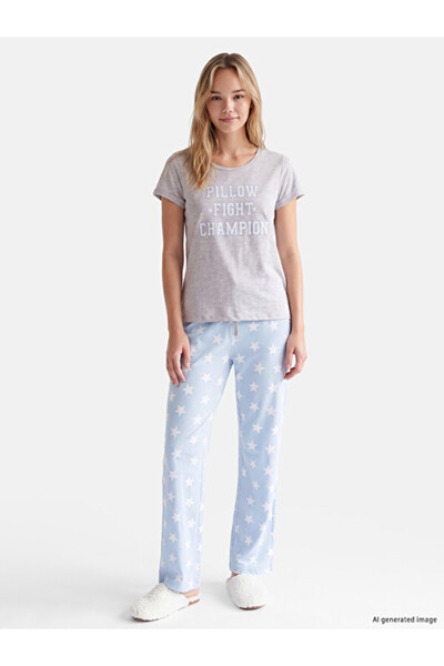 LC Waikiki I Sıfır Roba Yaka Printed Women's Pajama Set from Freezen Store