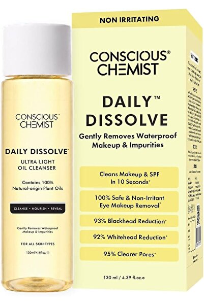CONSCIOUS CHEMIST زيت منظف لإزالة المكياج | 130 مل | غسول للوجه، منظف للبشرة ...