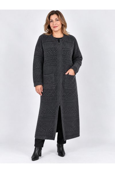 OKUTAN Angora Pardesü Cardigan