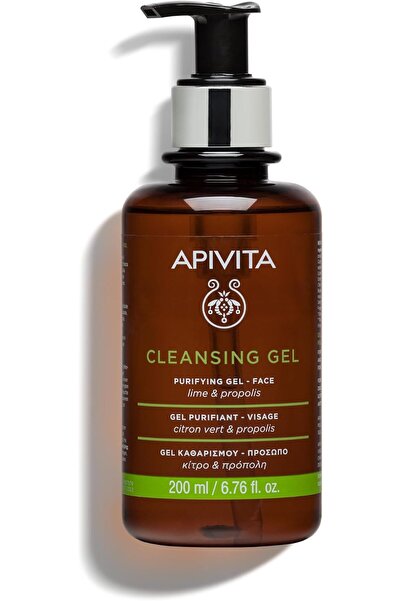 Apivita Purifying Cleansing Gel with Propolis and Lime 6.76 fl. oz